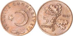 World Coins - Coin, Turkey, 5 Kurus, 1967