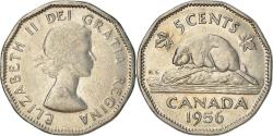 World Coins - Coin, Canada, Elizabeth II, 5 Cents, 1956, Royal Canadian Mint, Ottawa