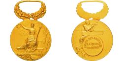 World Coins - France, Union des Amicales Laïques du Nord, Medal, Very Good Quality, Gilt