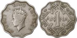 World Coins - INDIA-BRITISH, George VI, Anna, 1939, Copper-nickel, , KM:537