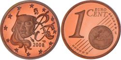World Coins - France, Euro Cent, 2008, BE, , Copper Plated Steel
