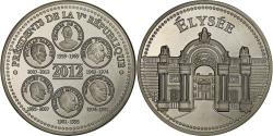 World Coins - France, Medal, Présidents de la Vème République, Elysée, 2012