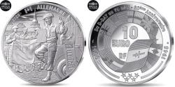 World Coins - France, 10 Euro, V-E DAY, Soldat Canadien, 2025, Monnaie de Paris, Silver