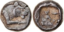 Ancient Coins - Coin, Caria, Uncertain, 1/6 Stater or Diobol, 520-490 BC, , Silver