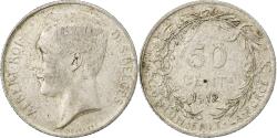 World Coins - Belgium, Albert I, 50 Centimes, 1912, Brussels, Silver,