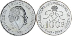World Coins - Coin, Monaco, Rainier III, 100 Francs, 1989, , Silver, KM:164