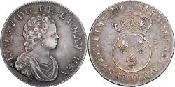 World Coins - Coin, France, Louis XV, 1/4 Ecu Vertugadin, 1716, La Rochelle, réformé
