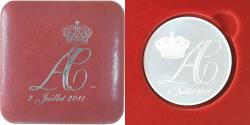 World Coins - Monaco, Medal, Mariage d'Albert et Charlène, 2011, BE, , Silver