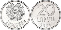 World Coins - Coin, Armenia, 20 Luma, 1994, , Aluminum, KM:52