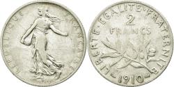 World Coins - Coin, France, Semeuse, 2 Francs, 1910, Paris, , Silver, KM:845.1