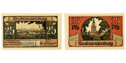 World Coins - Banknote, Germany, Neubrandenburg Stadt, 25 Pfennig, paysage 1, 1921