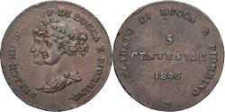 World Coins - Principality of Lucca and Piombino, Felix and Elisa, 5 Centesimi, 1806