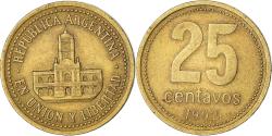 World Coins - Coin, Argentina, 25 Centavos, 1992