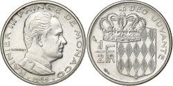World Coins - Monaco, Rainier III, 1/2 Franc, 1965, Paris, Nickel, , Gadoury:MC 149