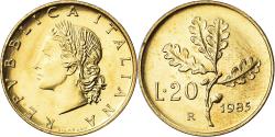 World Coins - Coin, Italy, 20 Lire, 1985, Rome, BU, , Aluminum-Bronze, KM:97.2
