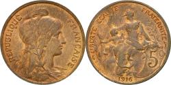 World Coins - Coin, France, Dupuis, 5 Centimes, 1916, Paris, , Bronze, KM:842