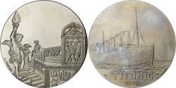 World Coins - France, Medal, Les Grands Transatlantiques, Titanic, Copper-nickel, C. Gondard