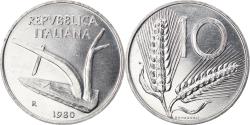 World Coins - Coin, Italy, 10 Lire, 1980, Rome, , Aluminum, KM:93