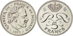 World Coins - Coin, Monaco, Rainier III, 5 Francs, 1975, , Copper-nickel, KM:150