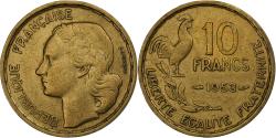 World Coins - France, 10 Francs, Guiraud, 1953, Paris, Cupro-Aluminium,