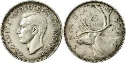 World Coins - Coin, Canada, George VI, 25 Cents, 1947, Royal Canadian Mint, Ottawa,