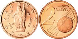 World Coins - San Marino, 2 Euro Cent, 2010, Proof, , Copper Plated Steel, KM:441