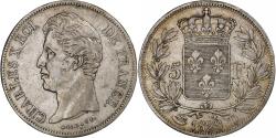 World Coins - France, Charles X, 5 Francs, 1828, Lyon, Silver, , Gadoury:644