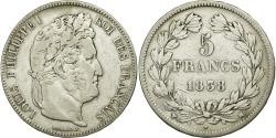 World Coins - Coin, France, Louis-Philippe, 5 Francs, 1838, Marseille, , Silver