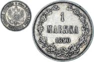 World Coins - Coin, Finland, Alexander III, Markka, 1890, Helsinki, , Silver, KM:3.2
