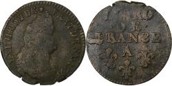 World Coins - France, Louis XIV, Liard, 1693, Paris, Copper, , Gadoury:81