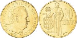 World Coins - Coin, Monaco, Rainier III, 20 Centimes, 1974, , Aluminum-Bronze