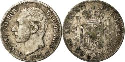 World Coins - Coin, Spain, Alfonso XII, 50 Centimos, 1881, Madrid, , Silver, KM:685