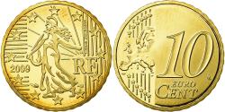World Coins - France, 10 Euro Cent, 2009, BE, , Brass, KM:1410
