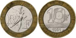 World Coins - France, Génie, 10 Francs, 1991, , Bi-Metallic, KM:964.1, Gadoury:827