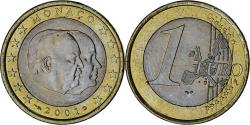 World Coins - Monaco, Rainier III, Euro, 2001, Paris, , Bi-Metallic, Gadoury:MC178
