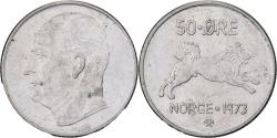 World Coins - Norway, Olav V, 50 Öre, 1973, Copper-nickel, , KM:408