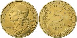 World Coins - France, 5 Centimes, Marianne, 1973, Paris, série FDC, Aluminum-Bronze