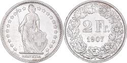 World Coins - Coin, Switzerland, 2 Francs, 1907, Bern, , Silver, KM:21