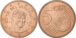 World Coins - VATICAN CITY, Benedict XVI, 5 Euro Cent, 2010, Rome, Copper Plated Steel