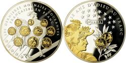 World Coins - France, Medal, 10 ans d'adieu au Franc, Liberté, Égalité, Fraternité