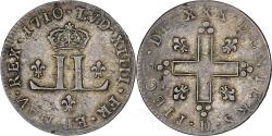 World Coins - France, Louis XIV, 30 Deniers, 1710, Lyon, Billon,