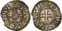 World Coins - Coin, France, Eudes, Denarius, Limoges, Immobilized type, , Silver