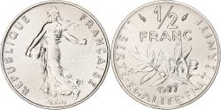 World Coins - France, 1/2 Franc, Semeuse, 1977, Paris, série FDC, Nickel,