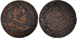 World Coins - Coin, France, Henri de la Tour d'Auvergne, Double Tournois, 1614, Bouillon