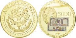 World Coins - France, Medal, Les Anciens Francs, billet de 5000 Francs Victoire,