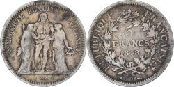 World Coins - Coin, France, Hercule, 5 Francs, 1848, Lyon, , Silver, KM:756.3
