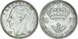 World Coins - Coin, Belgium, Leopold III, 20 Francs, 20 Frank, 1935, Brussels,