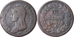 World Coins - Coin, France, Dupré, Decime, AN 4, Paris, Modification du 2 décimes