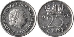 World Coins - Coin, Netherlands, 25 Cents, 1976