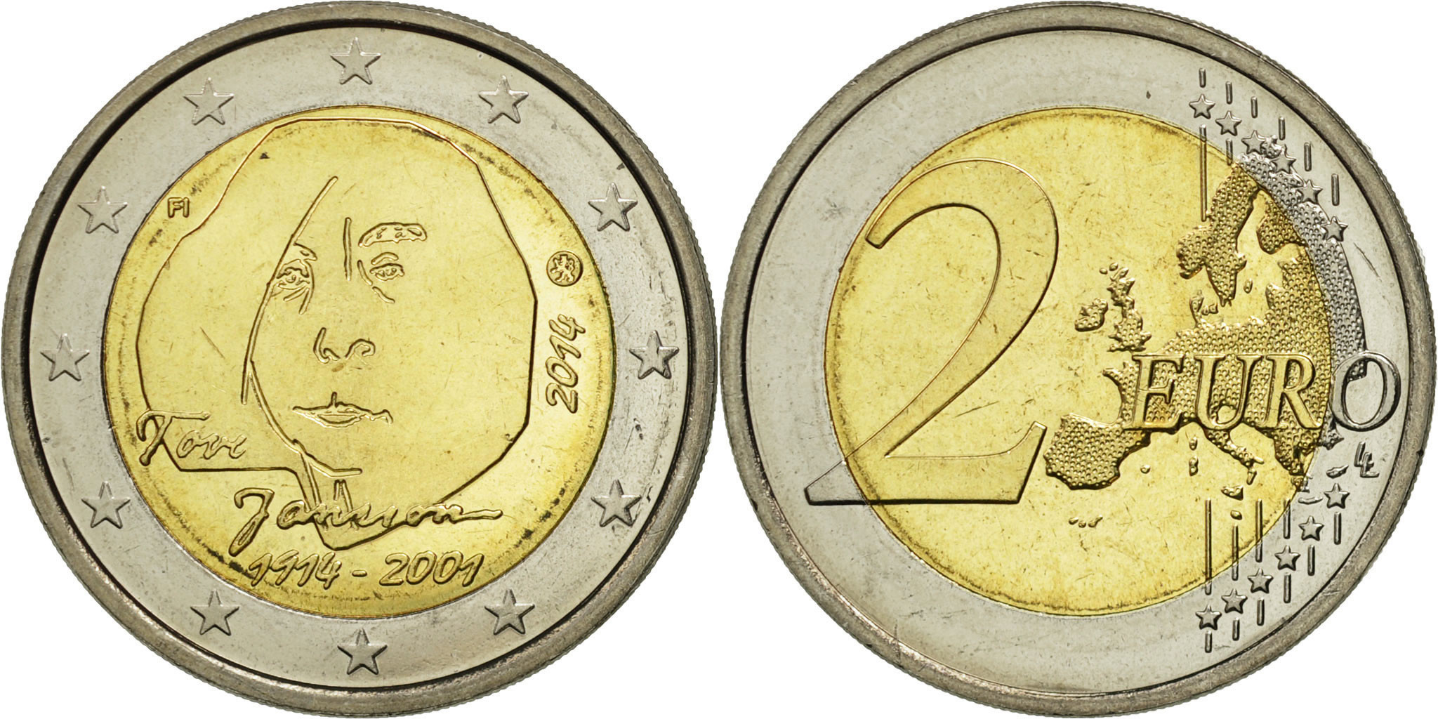 Finland, 2 Euro, 1914-2001, 2014, , Bi-Metallic | European Coins